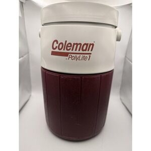 Vtg 1992 Coleman PolyLite 1 (5596) 1-Gallon Water Jug Cooler Red